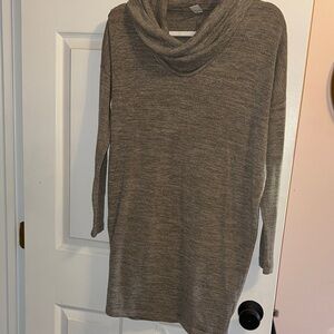 Old Navy Taupe Cowl Neck Sweater